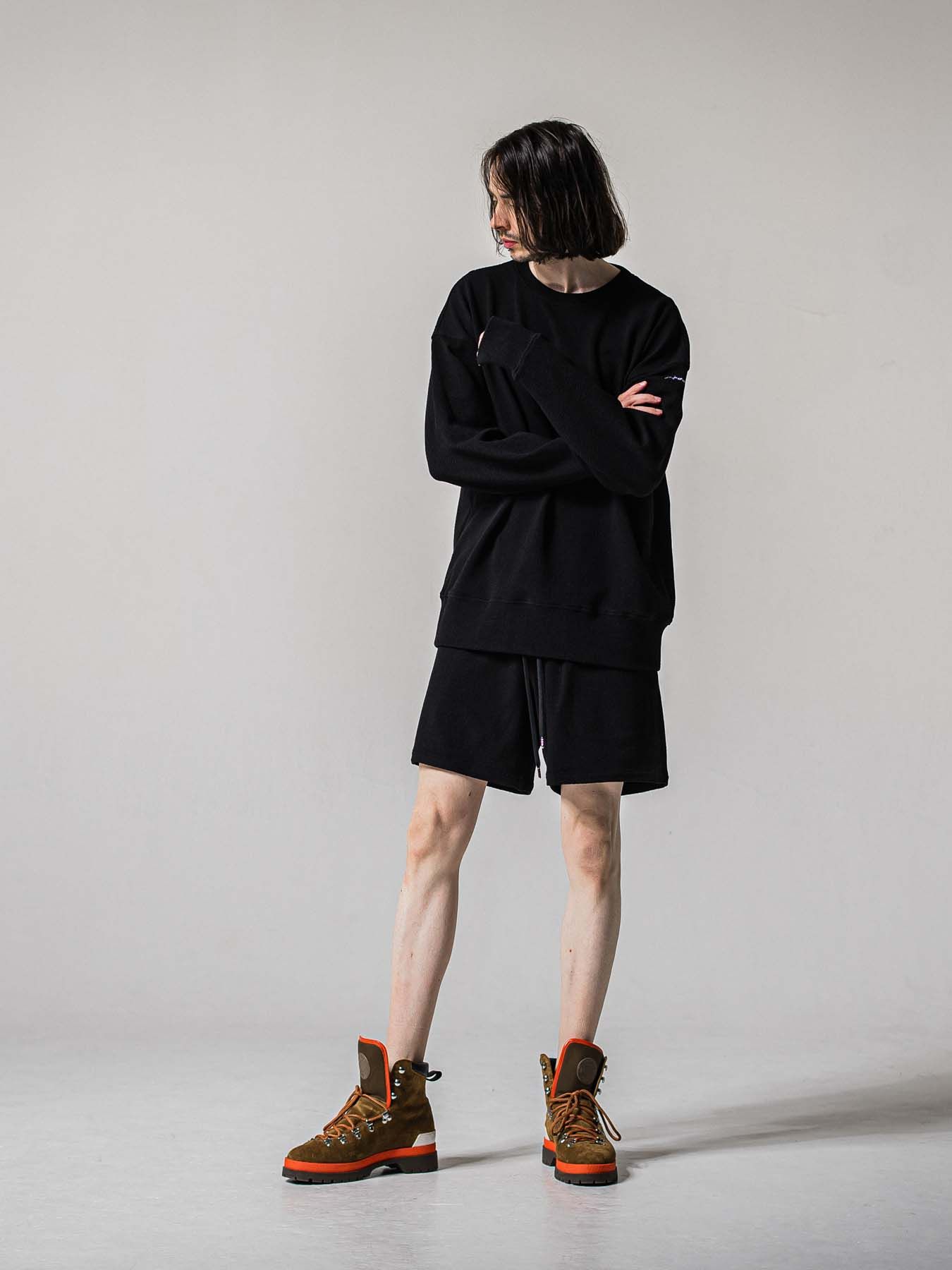 【予約品 11月16日(日) 締切】BLISTER KNIT HALF PT / ブリスターニットハーフパンツ / ブラック