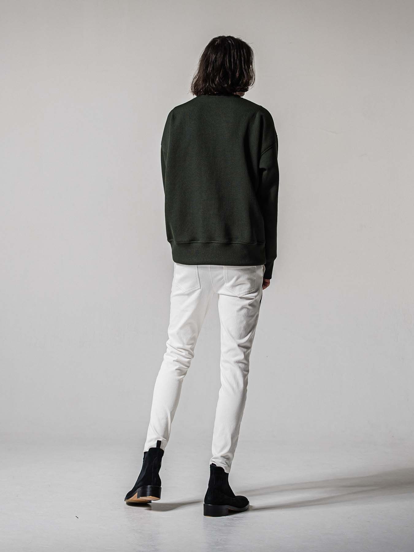 【予約品 11月16日(日) 締切】EX DENIM JERSEY EDGE PT / デニムジャージ エッジラインパンツ / ホワイト