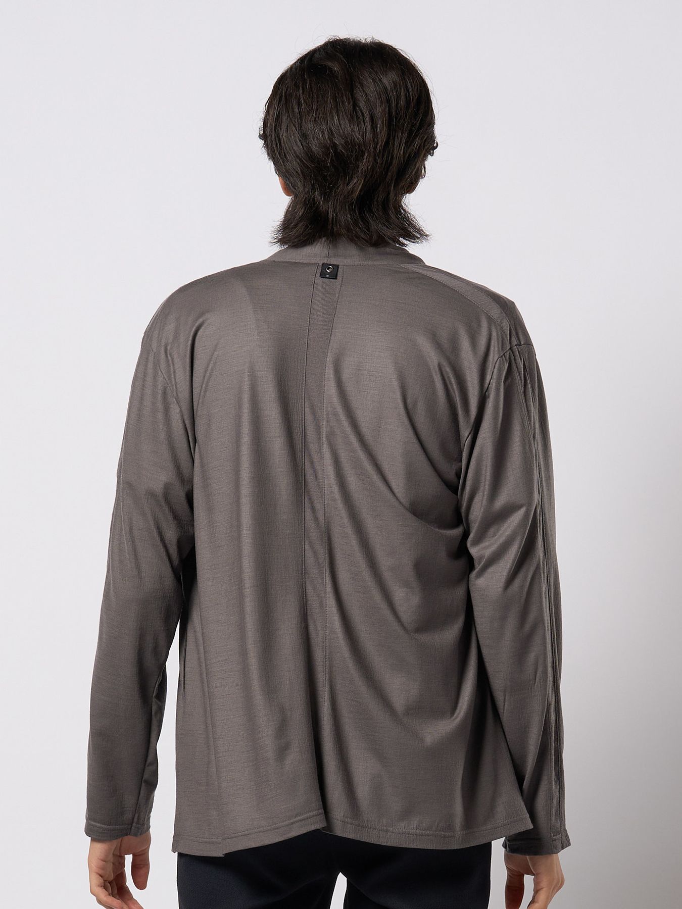 【予約品 9月23日(火) 締切】ex.comfy wool cardigan / エクスコンフィーウール カーディガン / スチールグレー