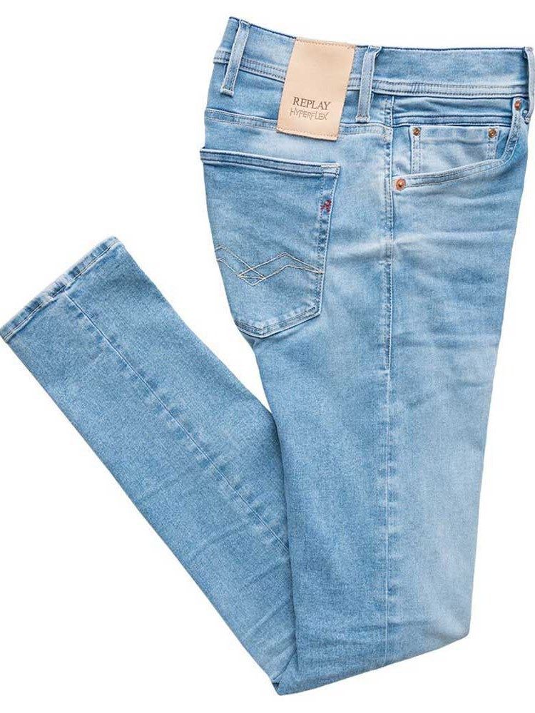 10.5 OZ HYPERFLEX STRETCH DENIM/ デニムパンツ  / ライトブルー 【REPLAY】