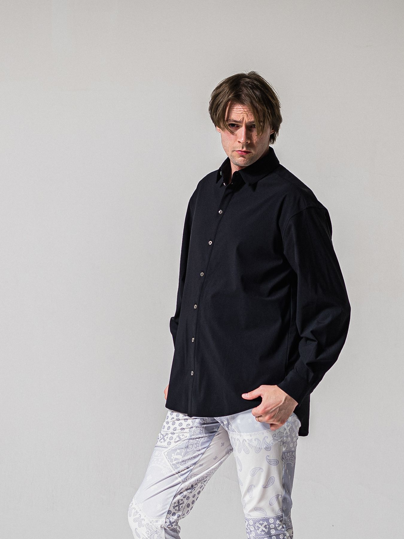 【予約品 11月16日(日) 締切】NYLON JACK SHIRTS / ナイロン ジャックシャツ / ブラック