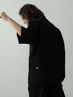 【予約品 2月1日(日) 締切】HEAVYJERSEY / ロゴ刺繍 Tシャツ / ブラック