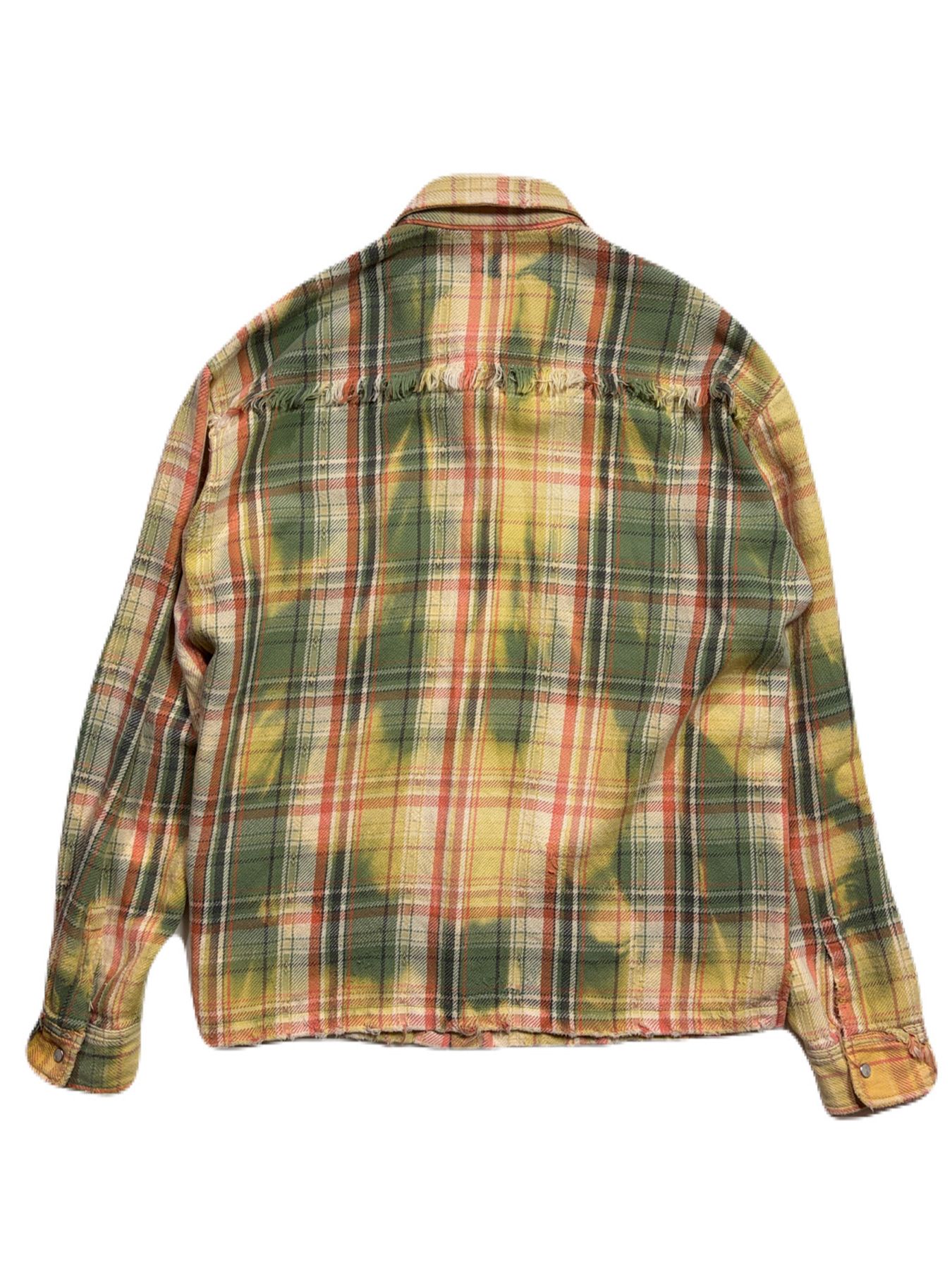 【予約品 8月23日(日) 締切】CO CHECK SHIRT / グリーン