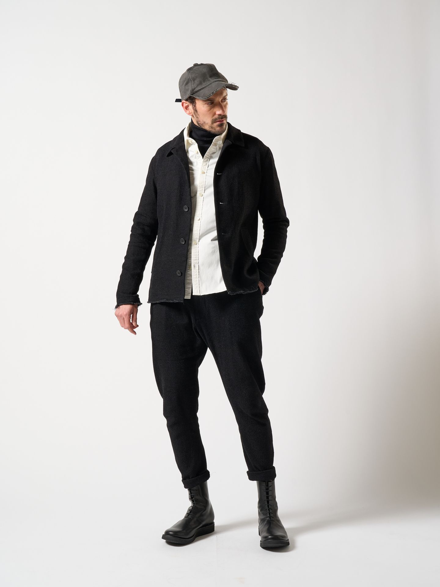 【予約品】 3D banana slacks / スラックス / ダークチャコール