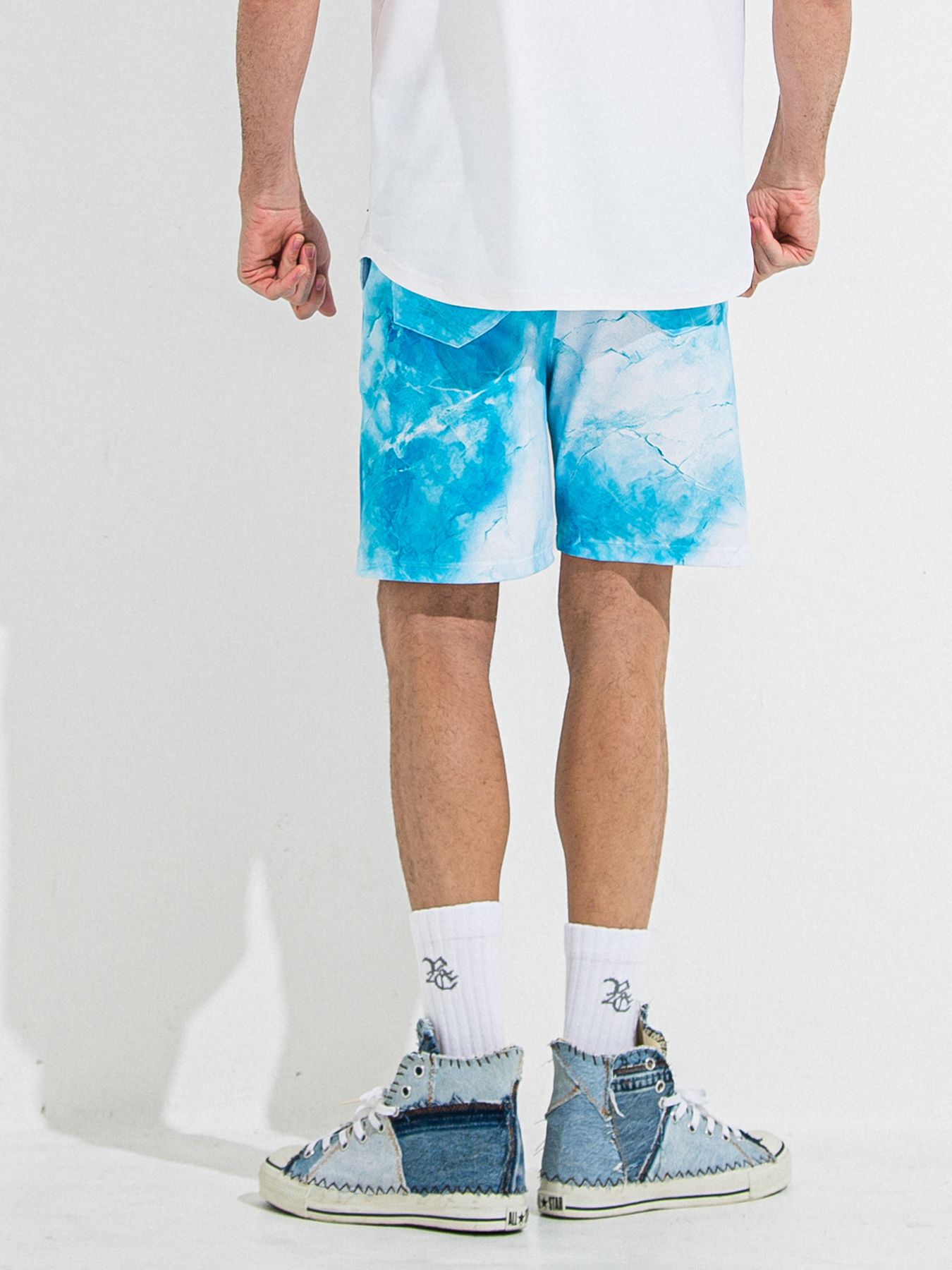 【予約品 】RASH SHORTS / ラッシュガード ショーツ / マーブルブルー
