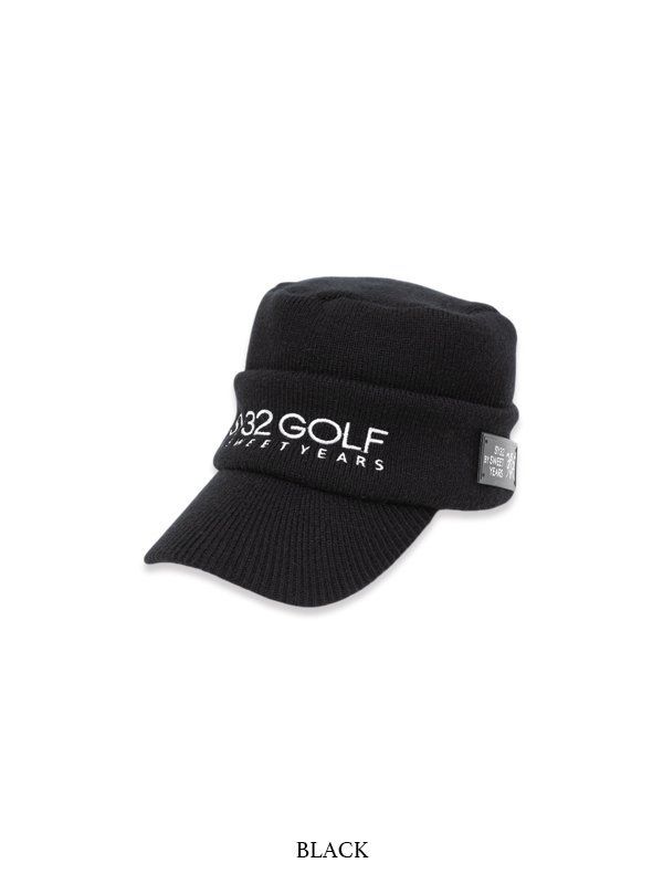 KNIT WORK CAP｜ブラック 【SY32 by SWEET YEARS GOLF】