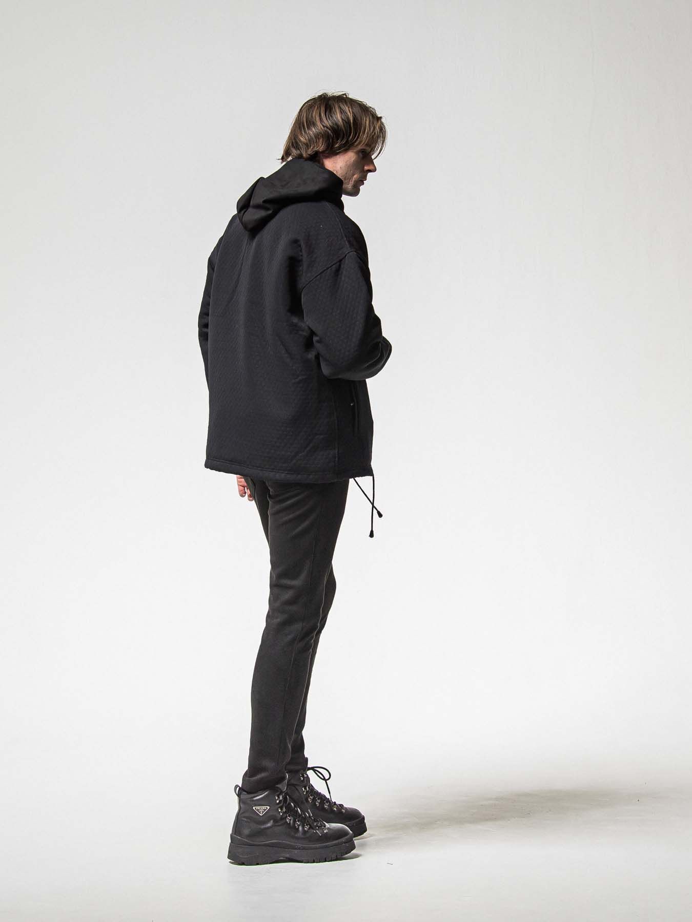 【予約品 8月31日(日) 締切】CHRIS EASY SUEDE TUCK PANTS / クリス イージー スウェードタックパンツ / ブラック