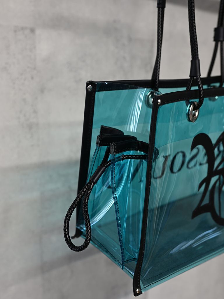 《予約品》 vermilion×RESOUND PVC TOTE BAG / ビニールトートバッグ / アクア
