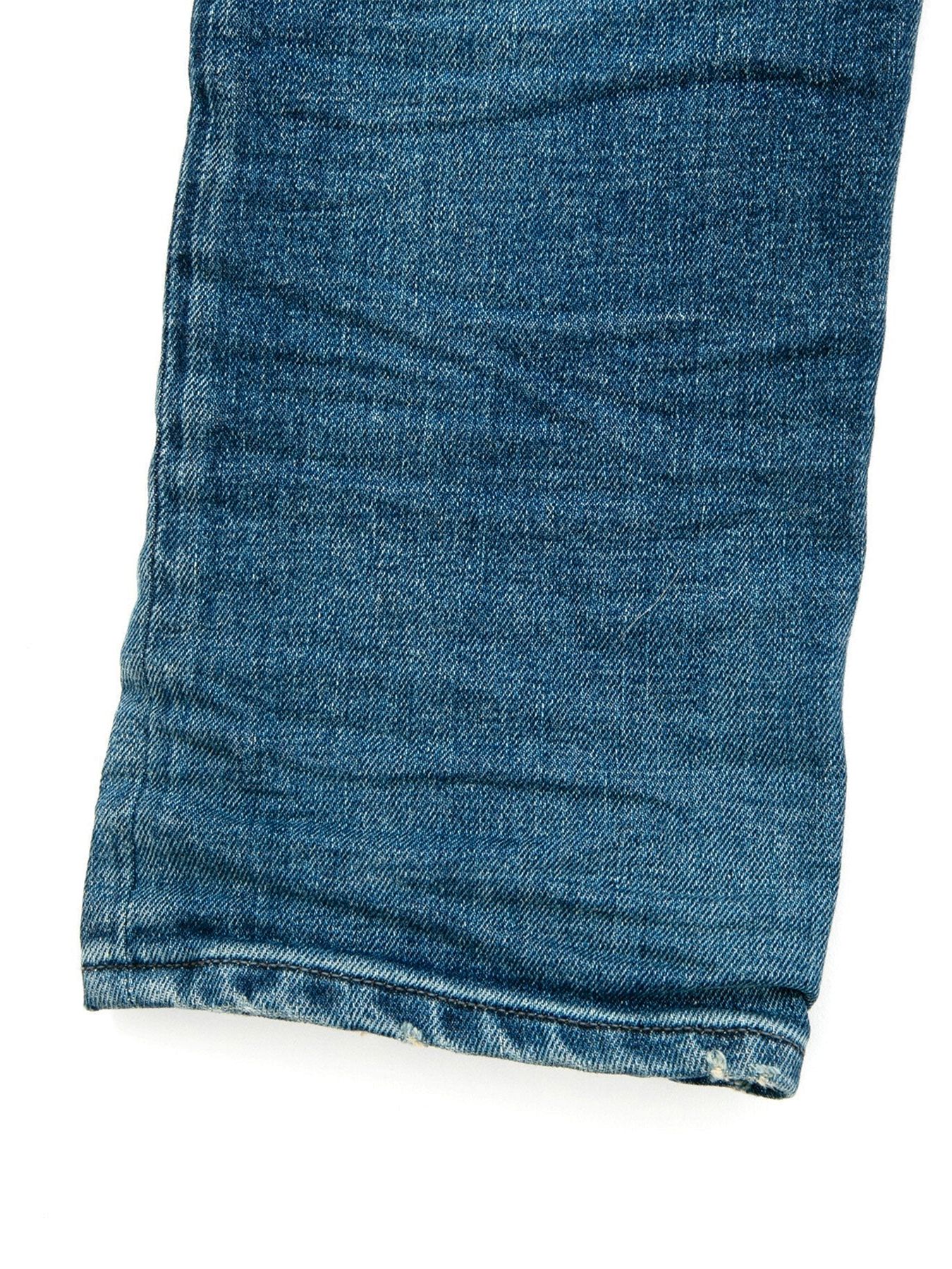 【予約品 10月12日(日) 締切】12.5oz Organic Cotton Stretch Denim Tight Straight Jeans / 12.5oz オーガニックコットン ストレッチデニム タイトストレート  / TIGHT JOE  / インディゴ（ユーズド加工）