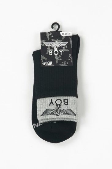 2TONE EAGLE SOX ソックス / BLACK 【BOY LONDON】