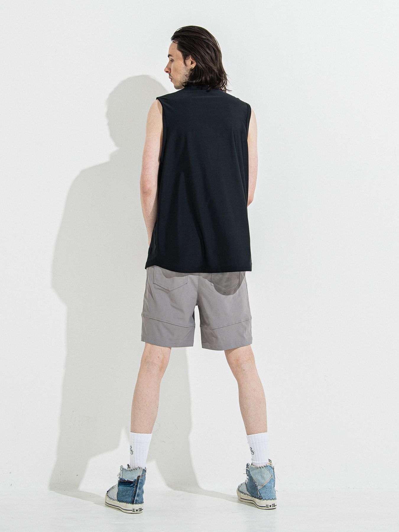 【予約品 】RASH OVER NO SLEEVE / ラッシュガード オーバーサイズノースリーブ / RCブラック