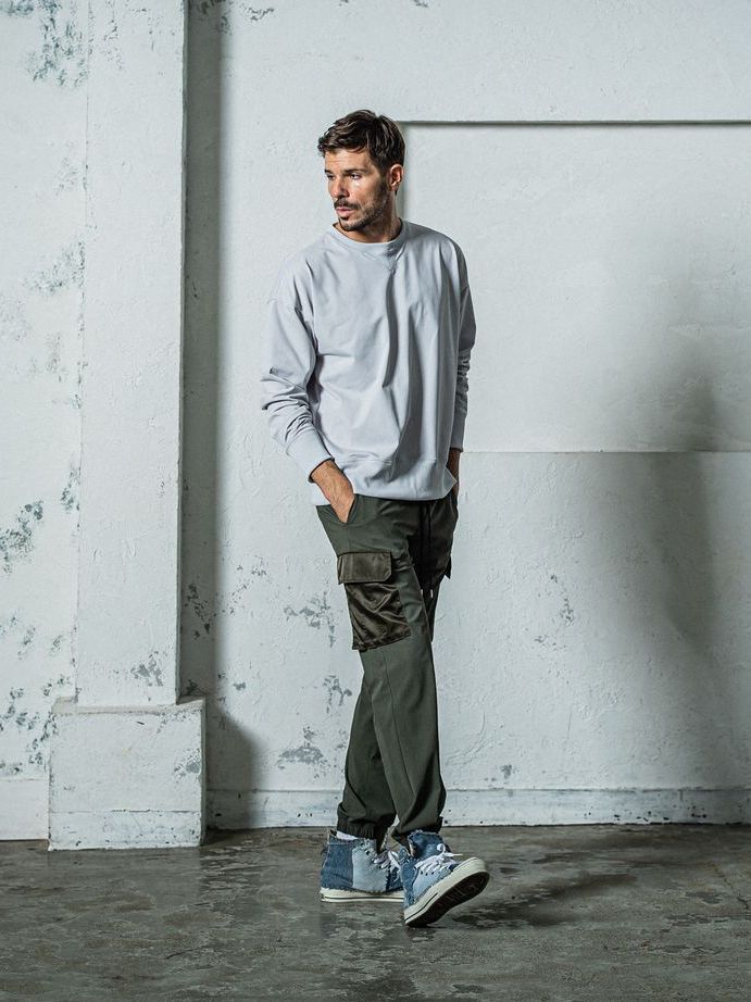 《予約11月17日19時締め》 EX sweat drop trainer / トレーナー / グレー
