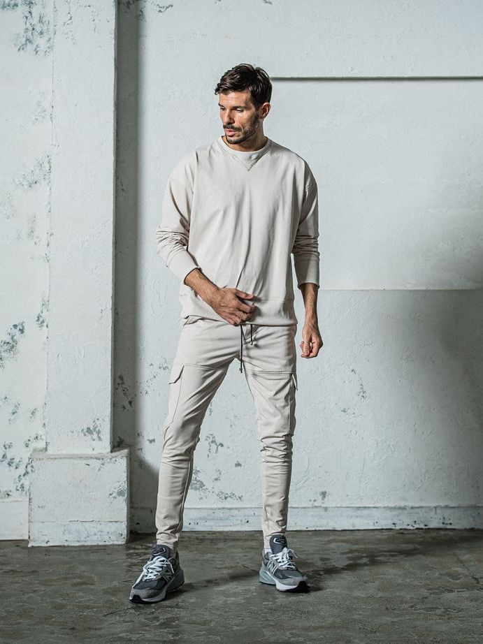 《予約11月17日19時締め》 EX sweat drop trainer / トレーナー / ベージュ