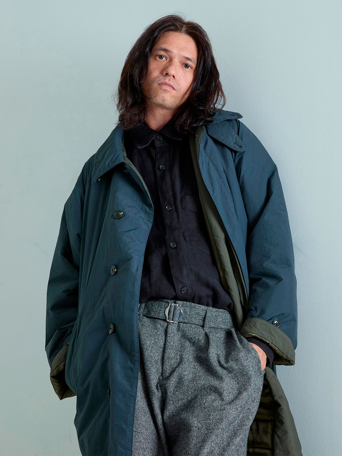 【予約品 6月2日(月) AM10時 締切】AIRVALM / バルマカンコート / ネイビー