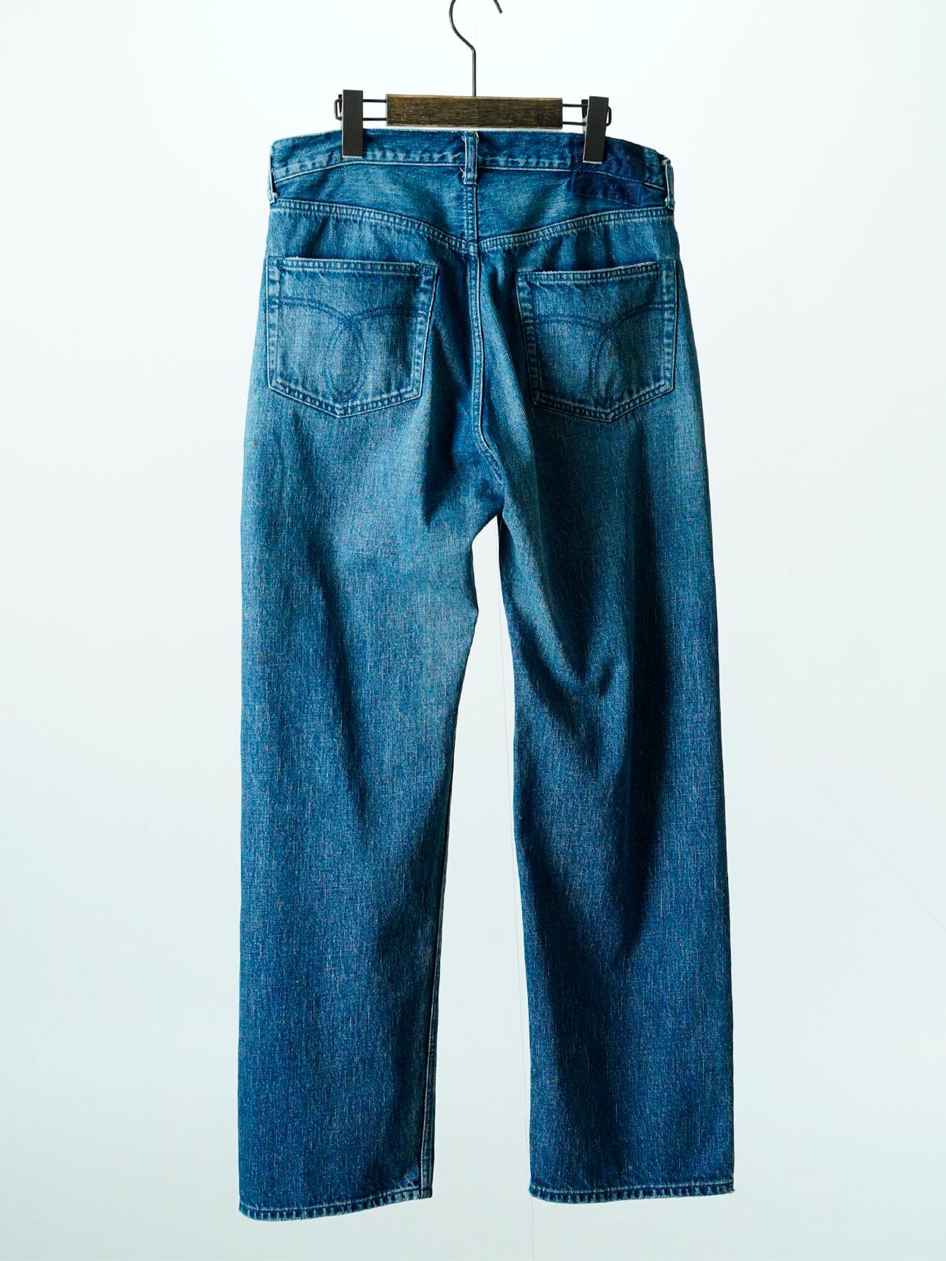 【予約品 11月9日(月) 締切】TRADITIONALDENIM Used / トラディショナルデニム ユーズド加工 / 濃色 インディゴ×ネイビーステッチ