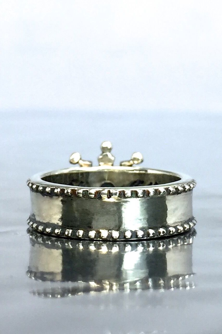 《受注生産》 STUD RING [S] CROWN リング 【注文から2～3週間後入荷予定】