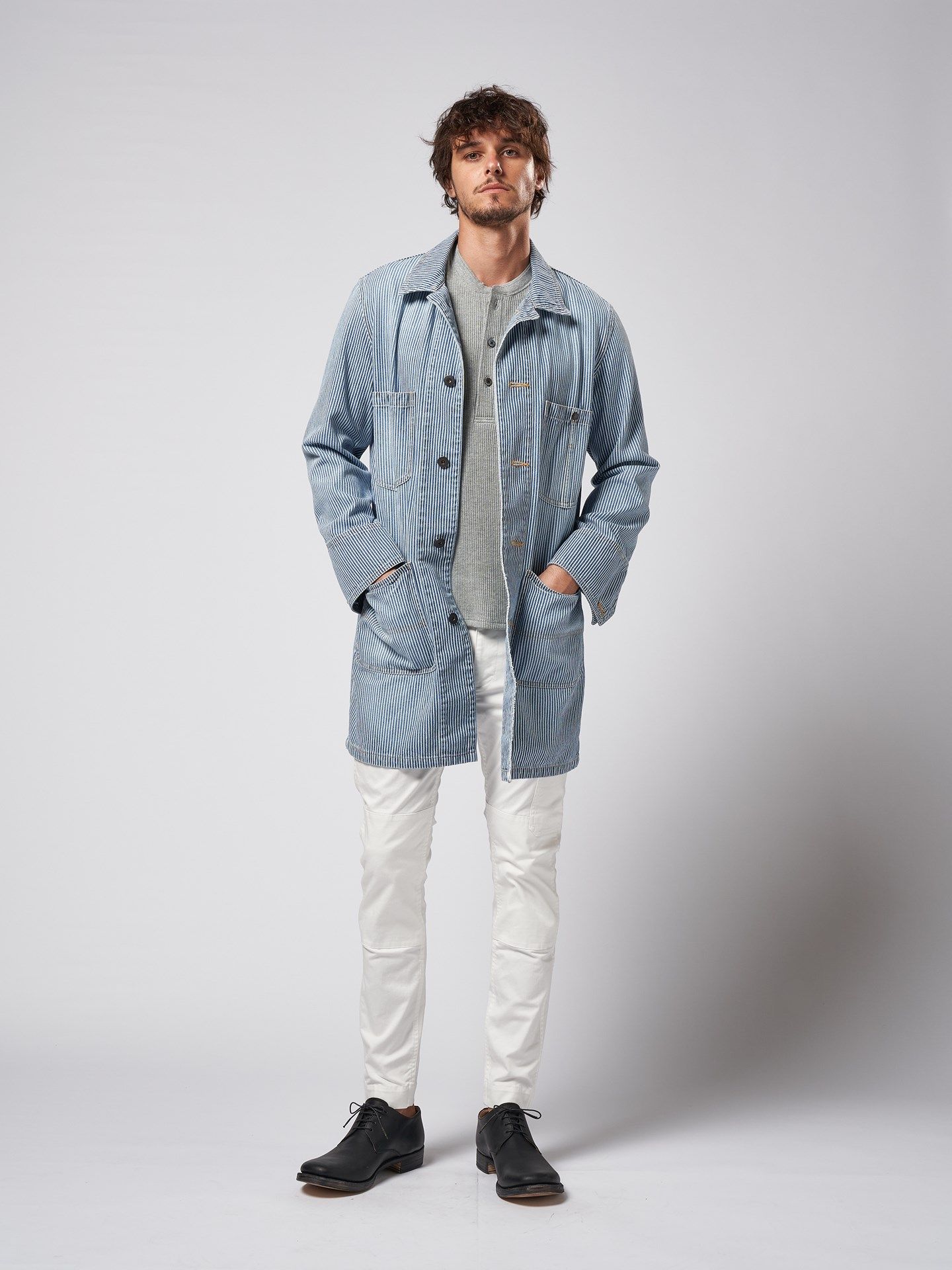 wjk - 《予約品》 work coveralls / カバーオール / ヒッコリー 