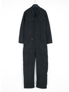 【予約品 10月12日(日) 締切】10oz Organic Cotton Stretch Denim Engineer Coverall / 10oz オーガニックコットン ストレッチデニム エンジニア カバーオール / Over Drive / ブラック（ワンウォッシュ）