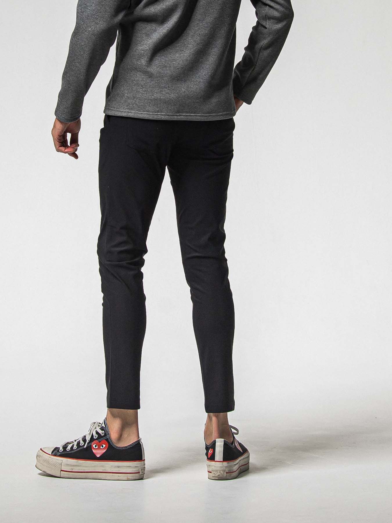 【予約品 8月31日(日) 締切】CHRIS EASY HEAT TUCK PANTS / クリス イージー ヒートタックパンツ / ブラック