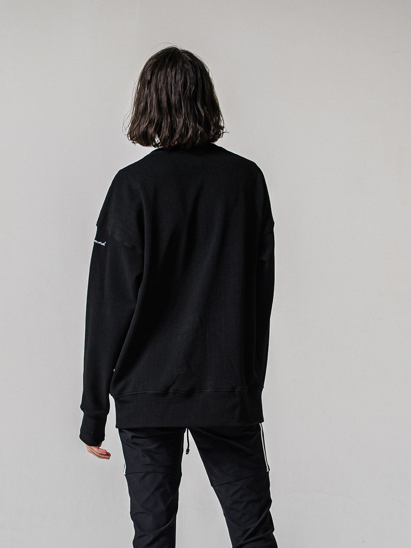 【予約品 11月16日(日) 締切】BLISTER TRAINER / ブリスターニット トレーナー  / ブラック