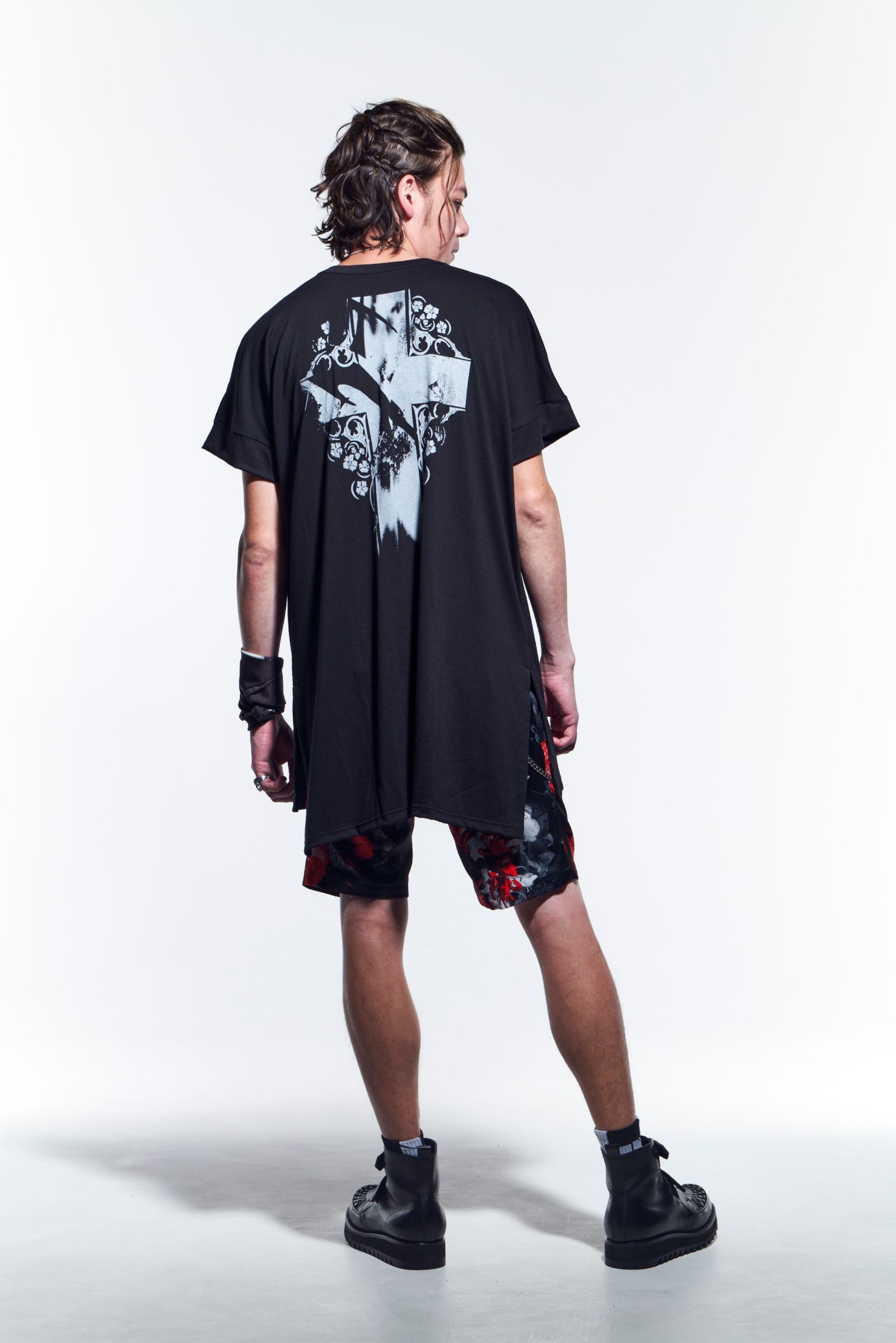 《予約品》 ShortSlacks スラックス FloraSatin / Black&Red 【kiryuyrik】 3月入荷予定