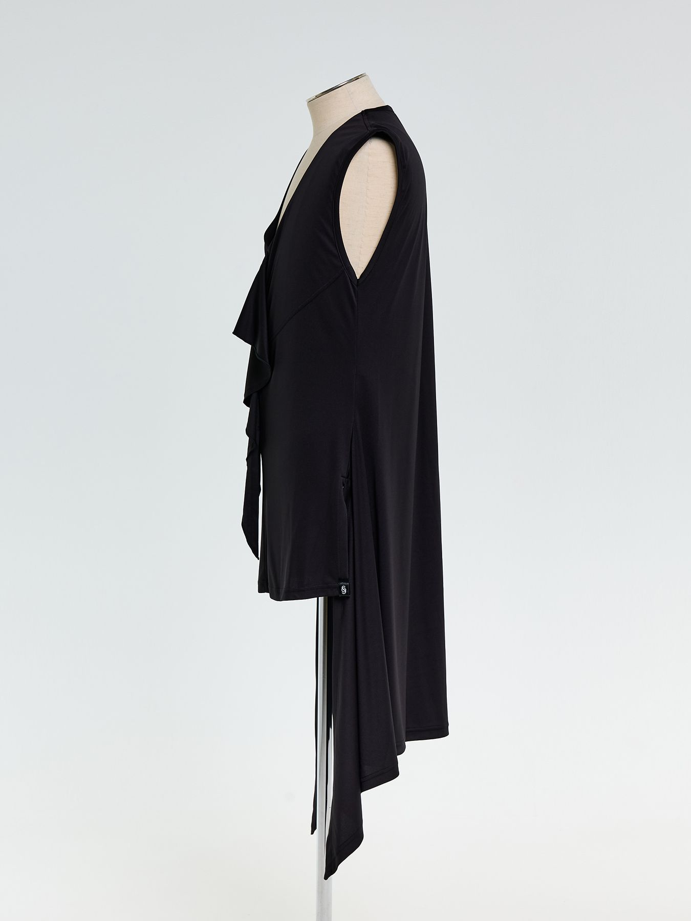 【予約品 10月26日(日) 締切】Costume Line：Flare Long Tank Top / フレアロングタンクトップ / ブラック