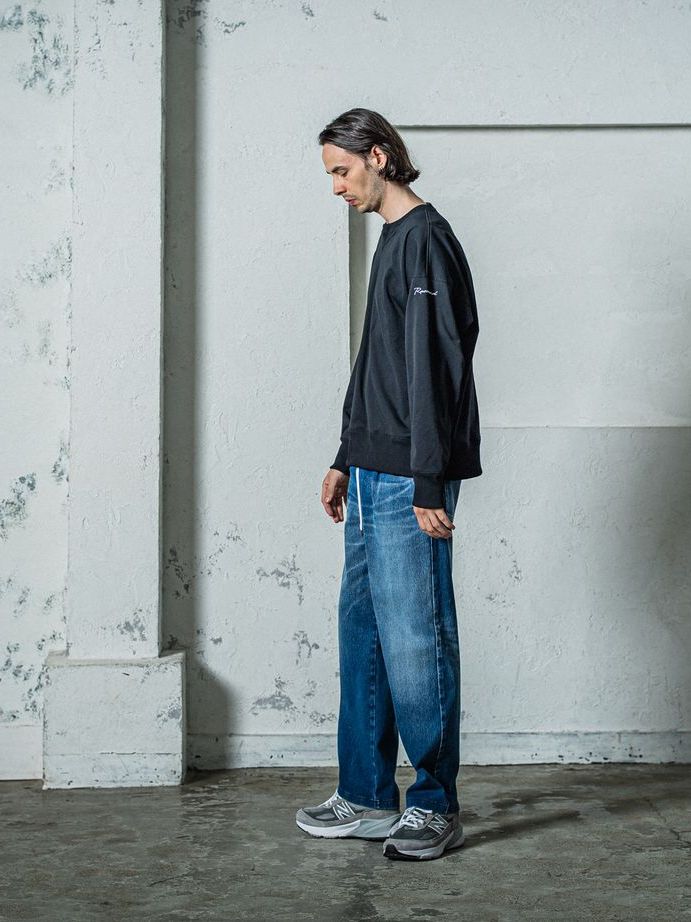 《予約11月17日19時締め》 EX sweat drop trainer / トレーナー / ブラック