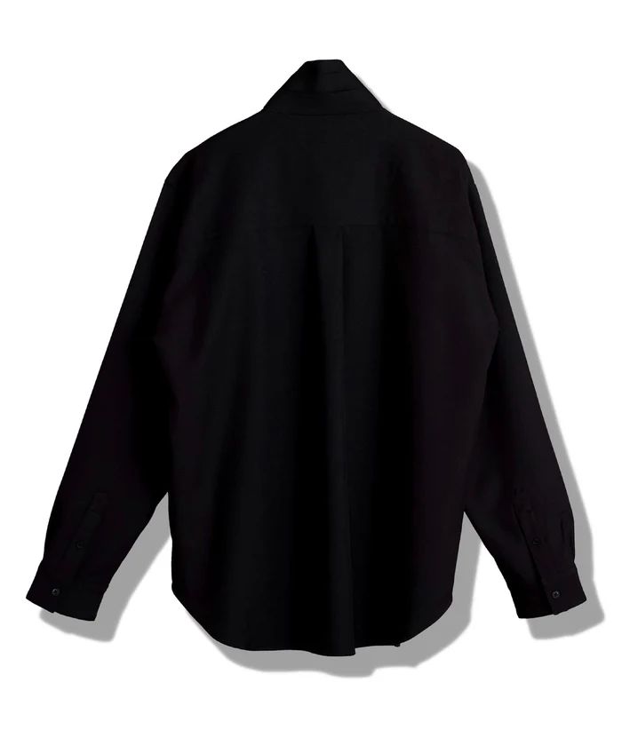 2WAYフライフロントタックシャツ BLACK