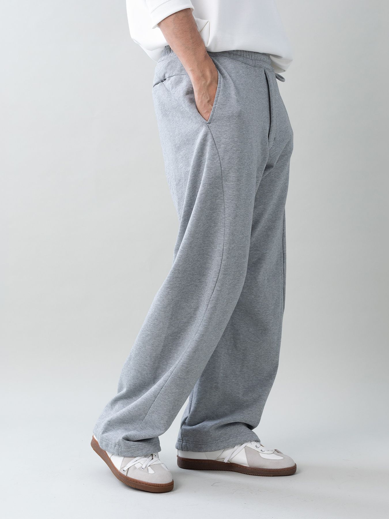 【予約品 5月6日(水) 締切】3D-SWEATPANTS / 3Dスウェットパンツ / 杢グレー