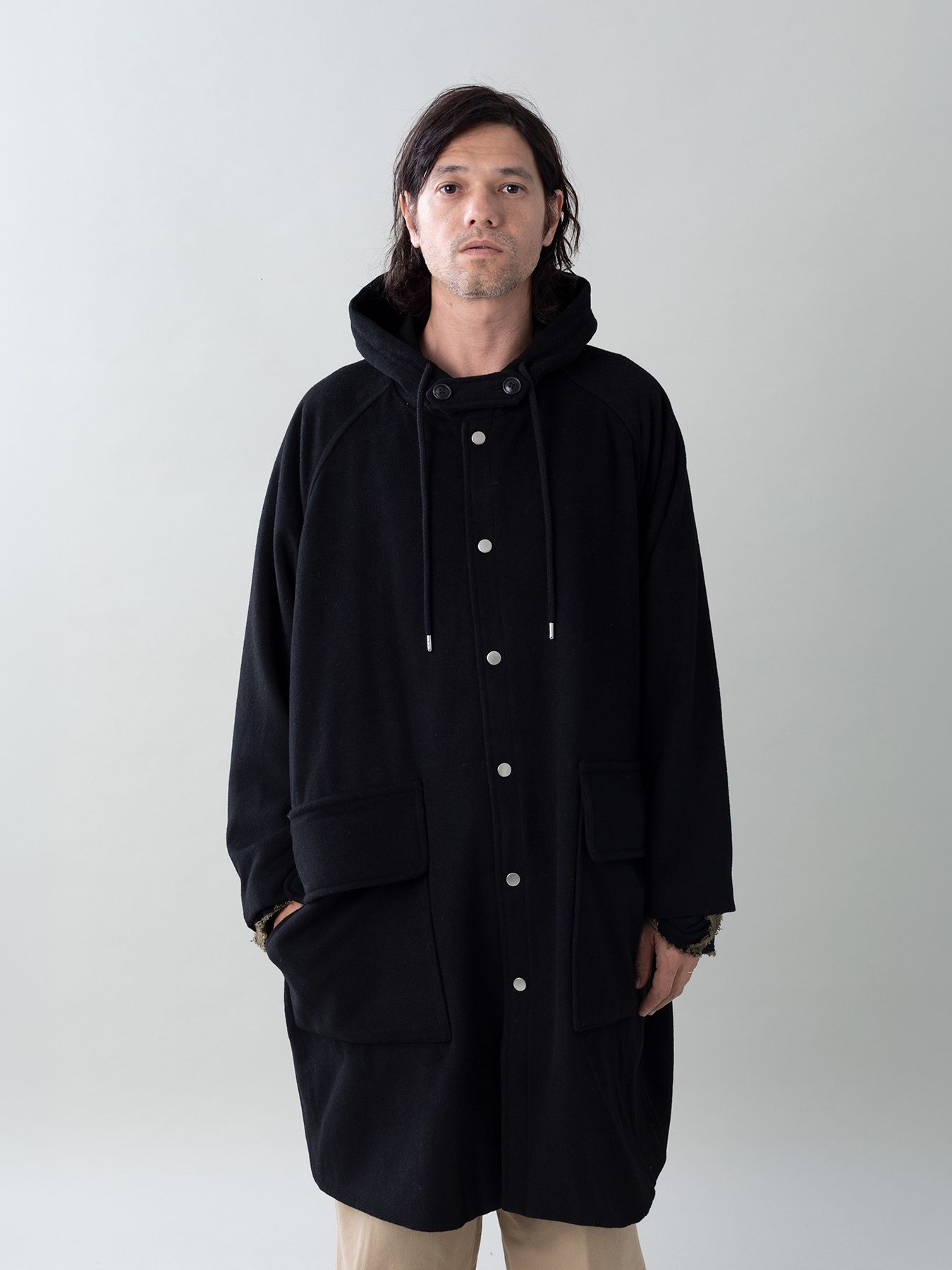 【予約品 5月27日(水) 締切】BURLY-COAT / フードコート / ブラック