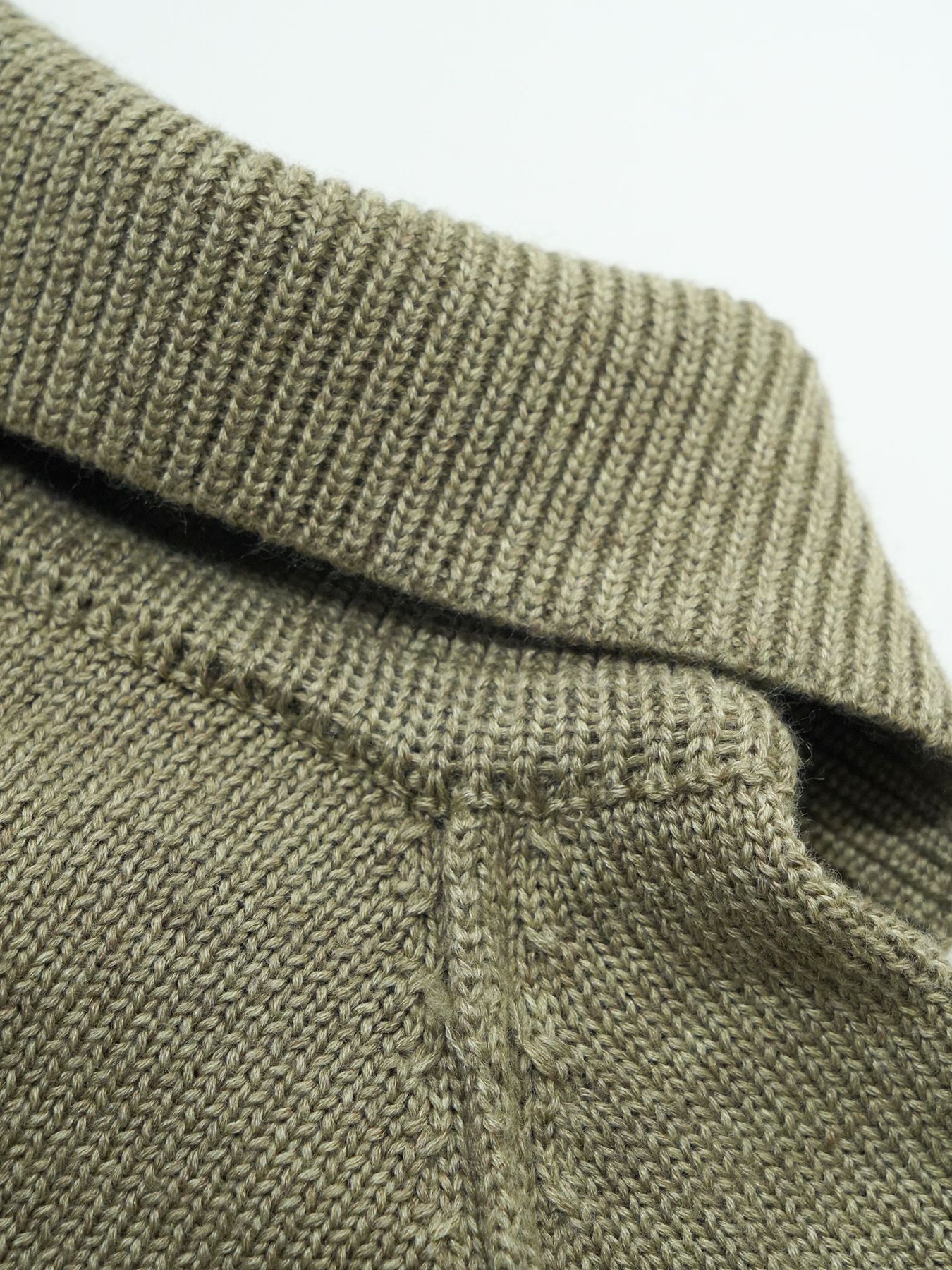 【予約品 6月2日(月) AM10時 締切】Standrop / ニットブルゾン / 杢ベージュ