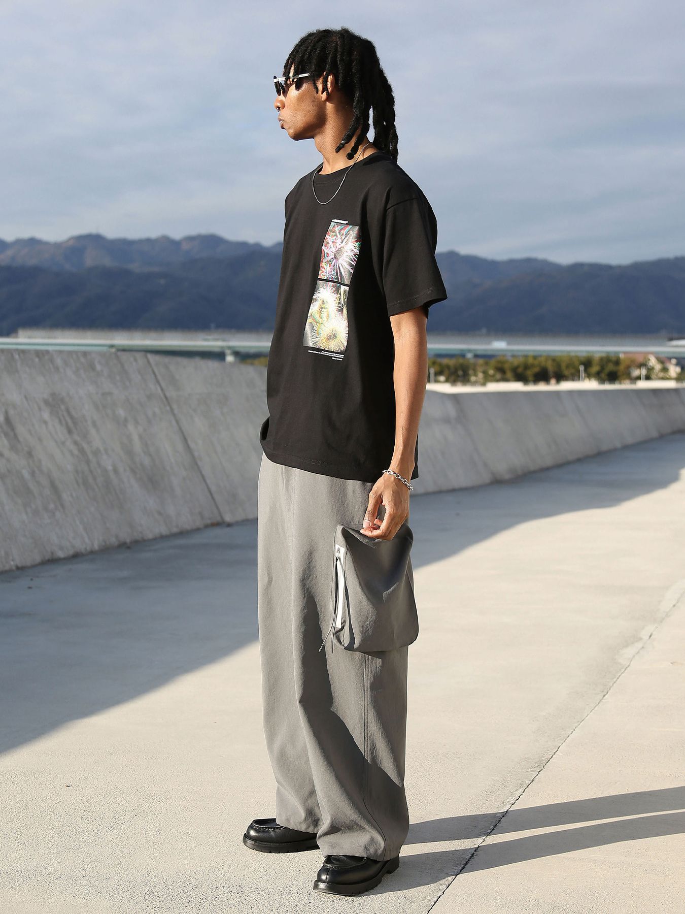 FUNCTION PANTS / グレー【QUOLT】