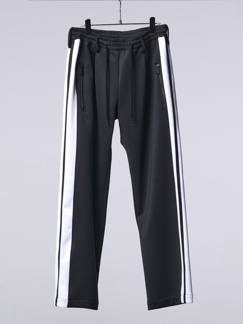 Wide Slacks Jersey / ワイドスラックス / ブラック×ホワイト