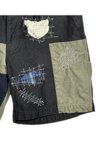 《予約品8月31日 23時55分締め》 DAMAGE SHORTS / ハーフパンツ / ネイビー 【roarguns 】 2024年2月入荷予定