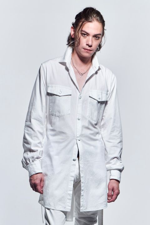 《予約品》 GatherSleevesShirts シャツ Dungaree / White 【kiryuyrik】 2月入荷予定