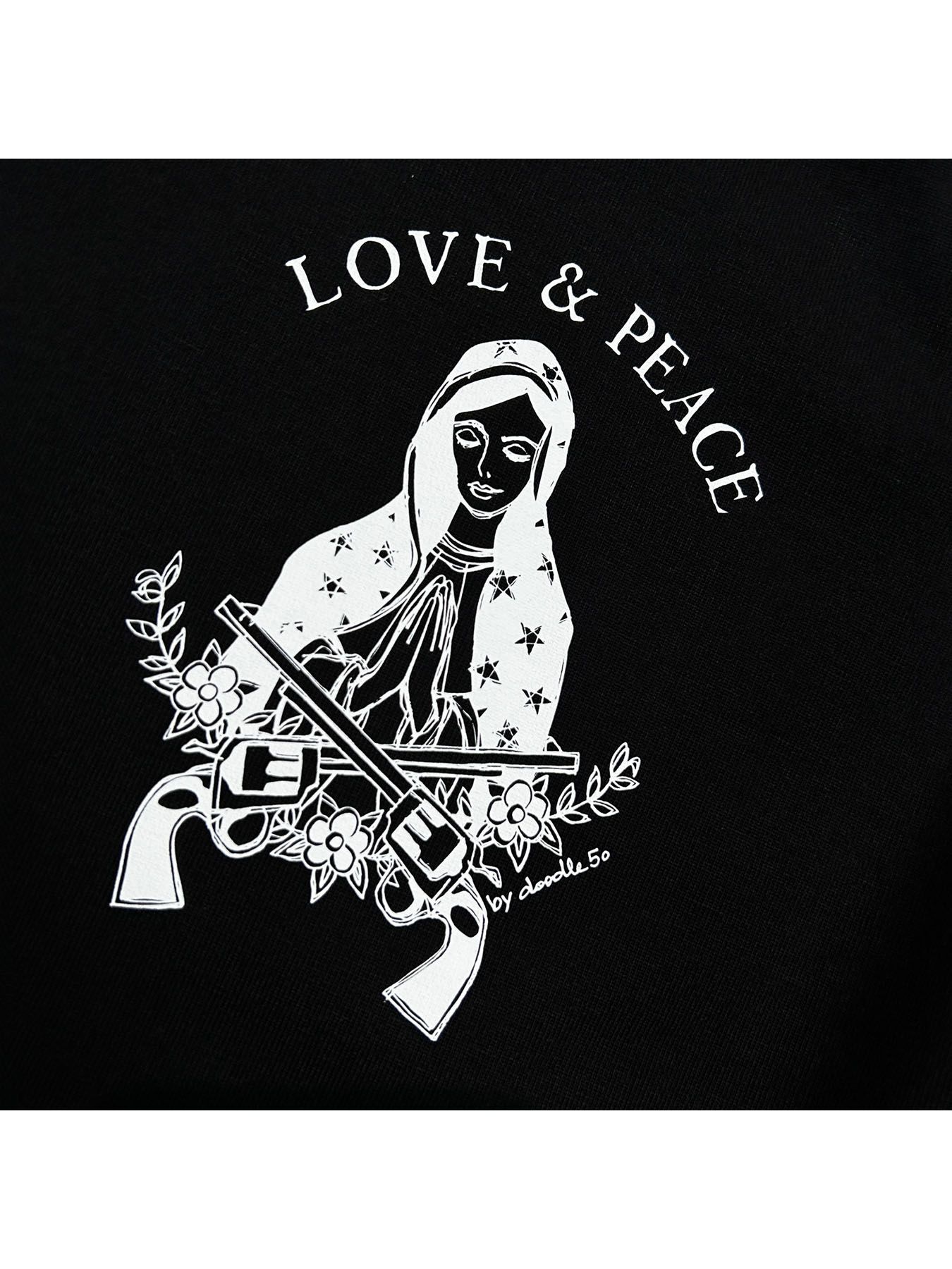 【予約品  】MARIA PRINT L/S T / マリアプリント ロングスリーブ Tシャツ / ブラック