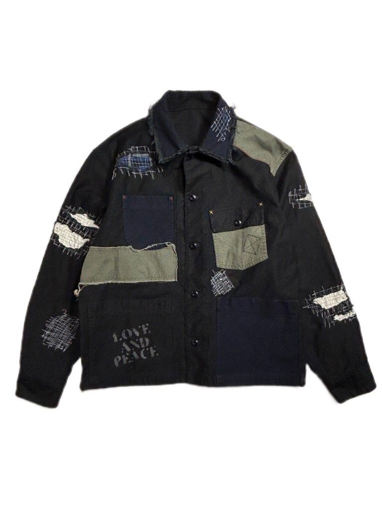 《予約品8月31日 23時55分締め》 DAMAGE COVERALL / カバーオール / ブラック 【roarguns 】 2024年2月入荷予定