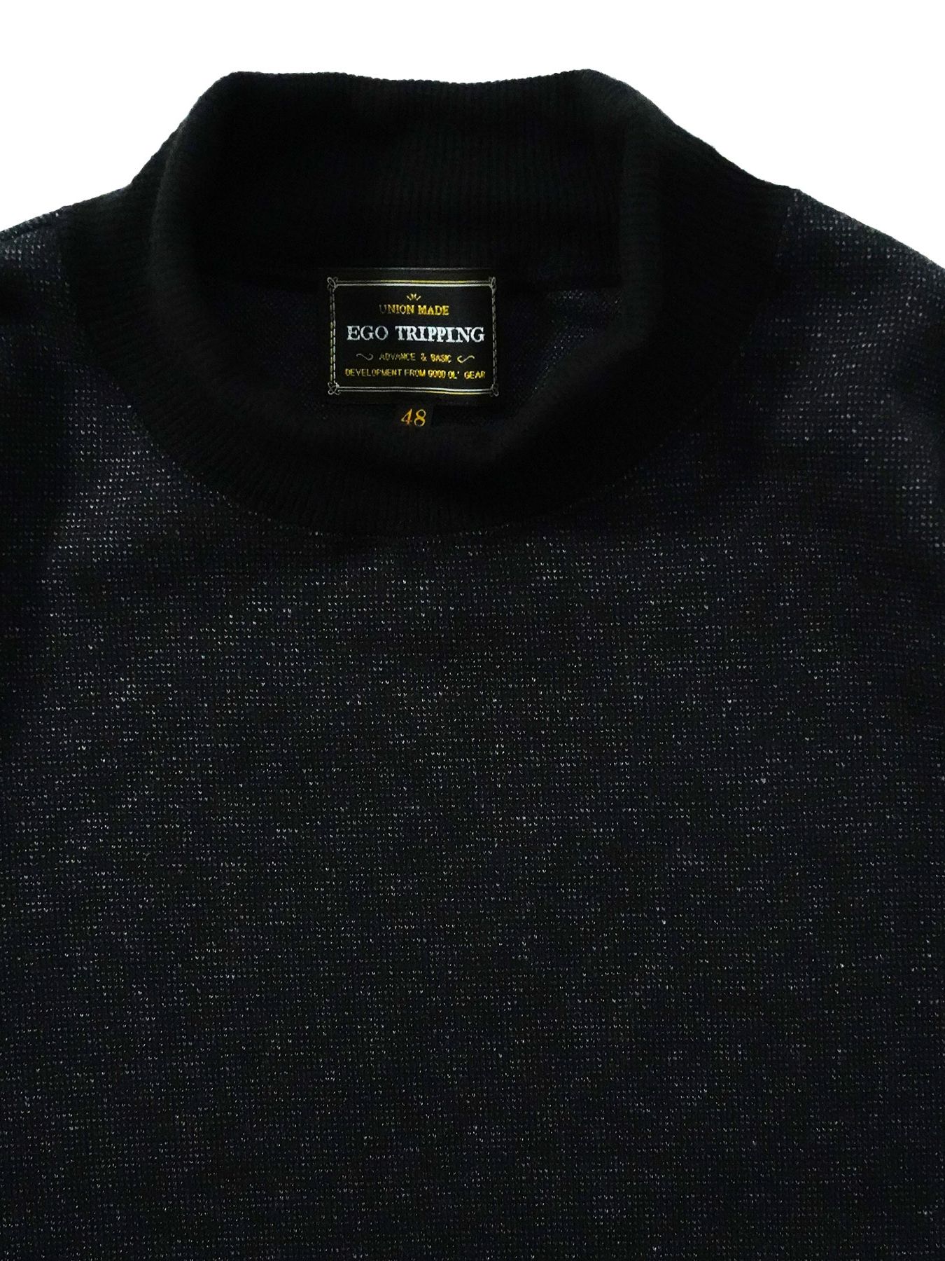 【予約品 7月5日(日) 締切】LUXEWEAVE / ハイネック / ドットブラック