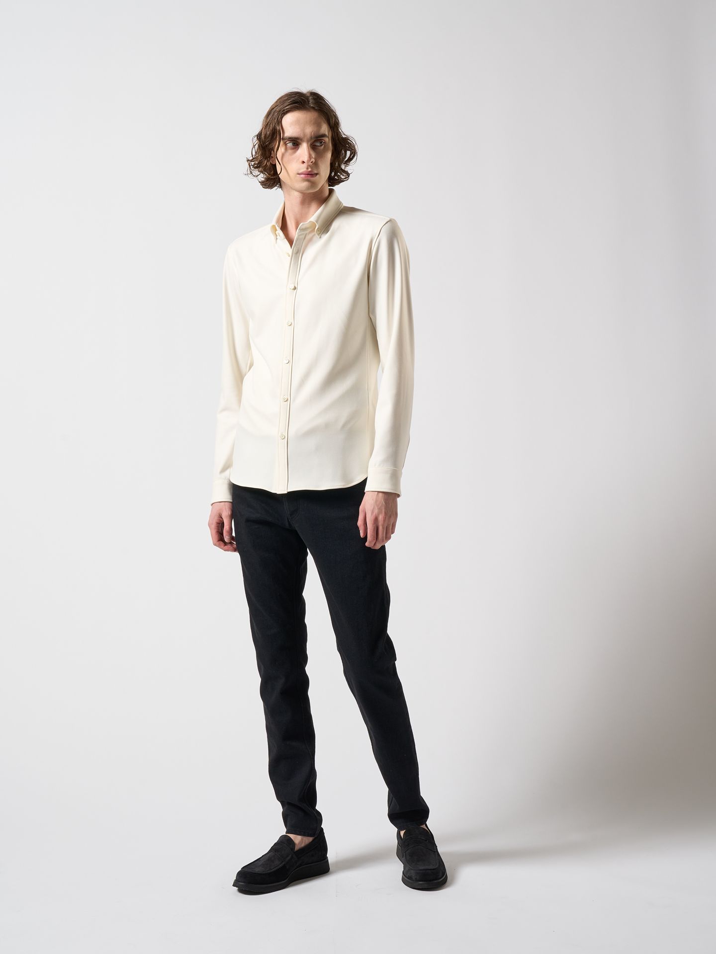 【予約品】 B.D shirt(cosmical warm) / ボタンダウンシャツ / ホワイト