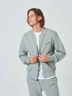 (予約品2023年10月19日18時締め) Sweat Varsity Jacket / スウェットスタジャン / グレー