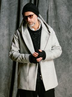 【予約品 4月19日(日) 18時締切】zip witch coat / ジップ ウィッチコート / ライトグレー