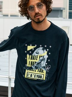 【予約品 5月8日(木) AM10時 締切】 5.6ozコットン天竺 I HATE YOU シークインLS Tシャツ / ブラック