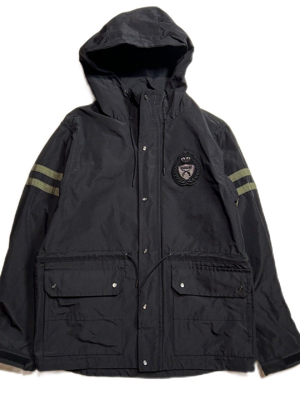 《予約品8月31日 23時55分締め》 WAPPEN HOOD BLO / マウンテンパーカー / ブラック 【roarguns 】 2024年1月入荷予定
