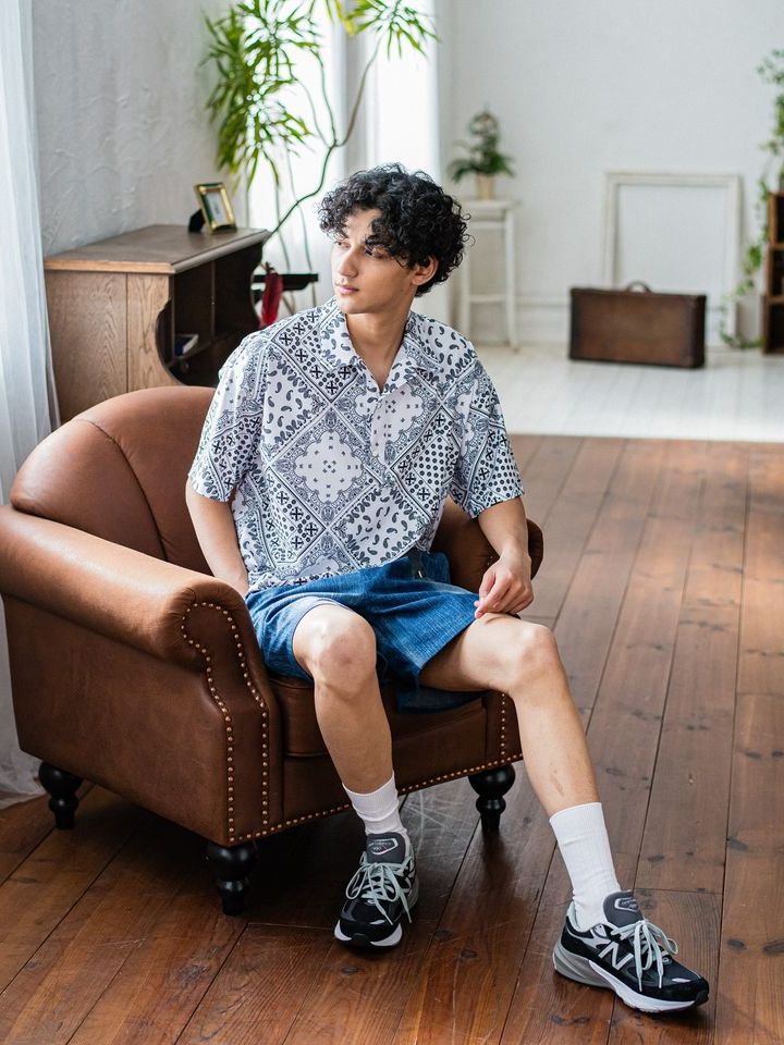 《予約品3月3日18：00締め》 RUSH OVER POLO / ラッシュガードポロシャツ / バンダナホワイト