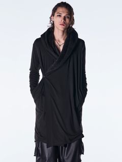 【予約品 6月29日(月) 締切】Heat Tech BEATENJIKU Wrap Cardigan / ラップカーディガン / ブラック