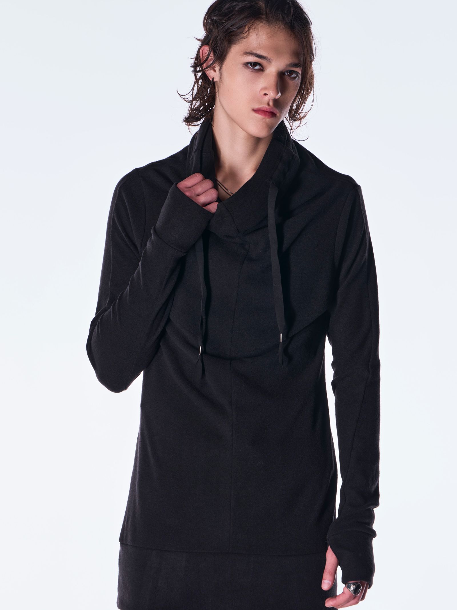 【予約品 6月29日(月) 締切】Heat Tech Jersey Loose Neck Pull Over / ルーズネック プルオーバー / ブラック