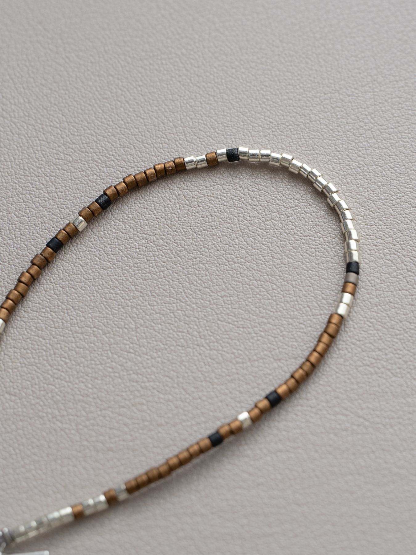 《予約品》 BEADS BRACELET / ブレスレット / コッパー・シルバー  【Iroquois.SENTI】