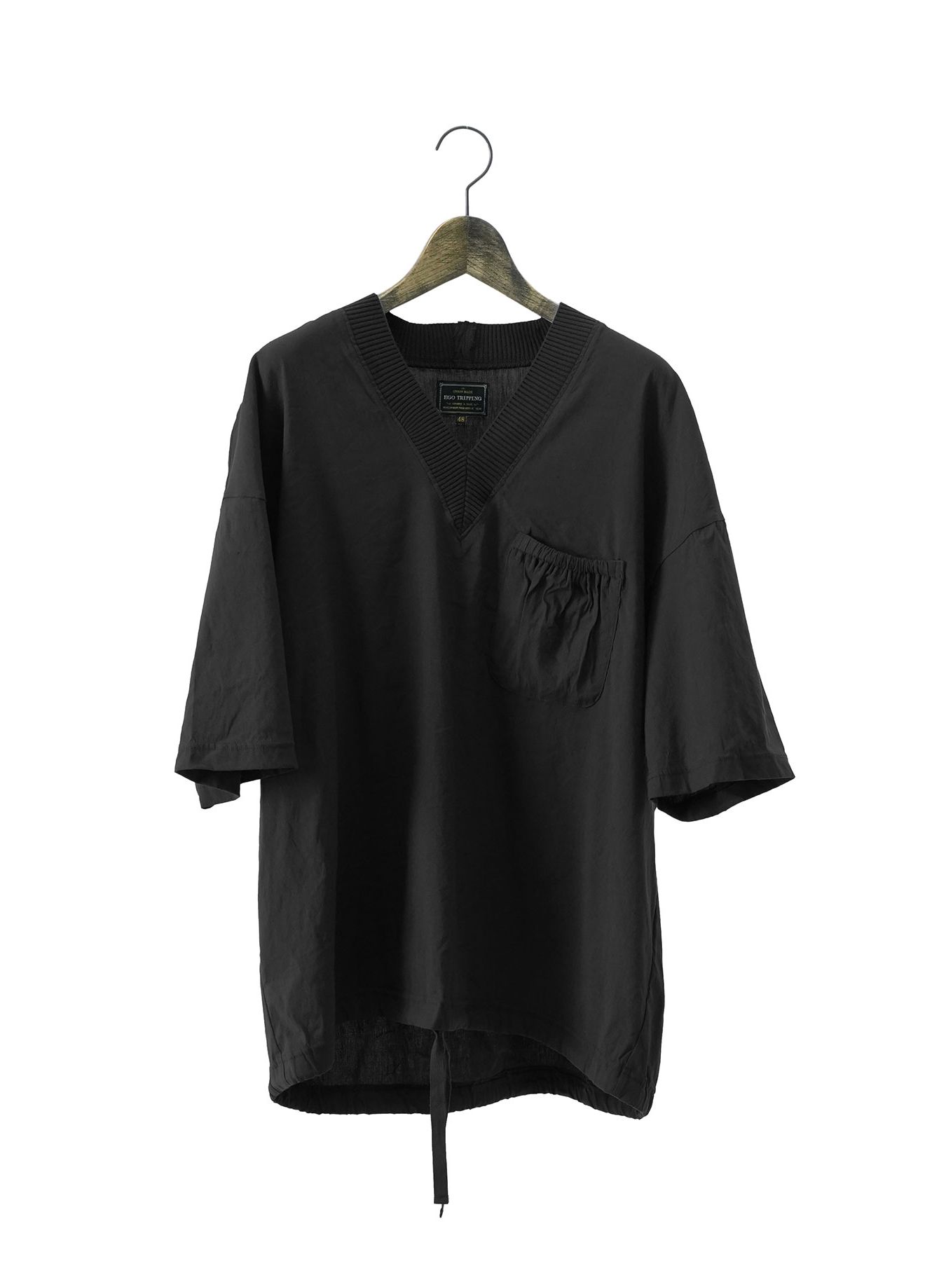 SQUEEZE TEE /Vネック Tシャツ / ブラック