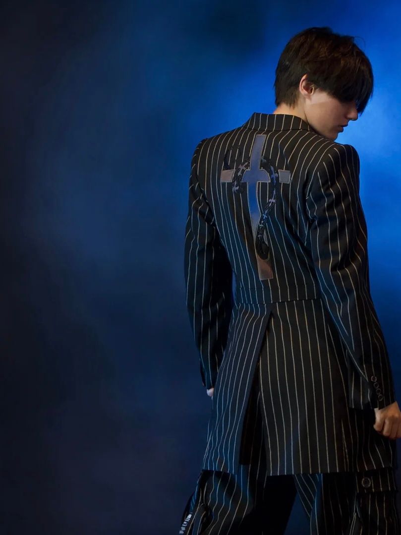 SWITCHBLADE - 《予約》 PINSTRIPE SNAKE EMBROIDERY 3B LONG JK