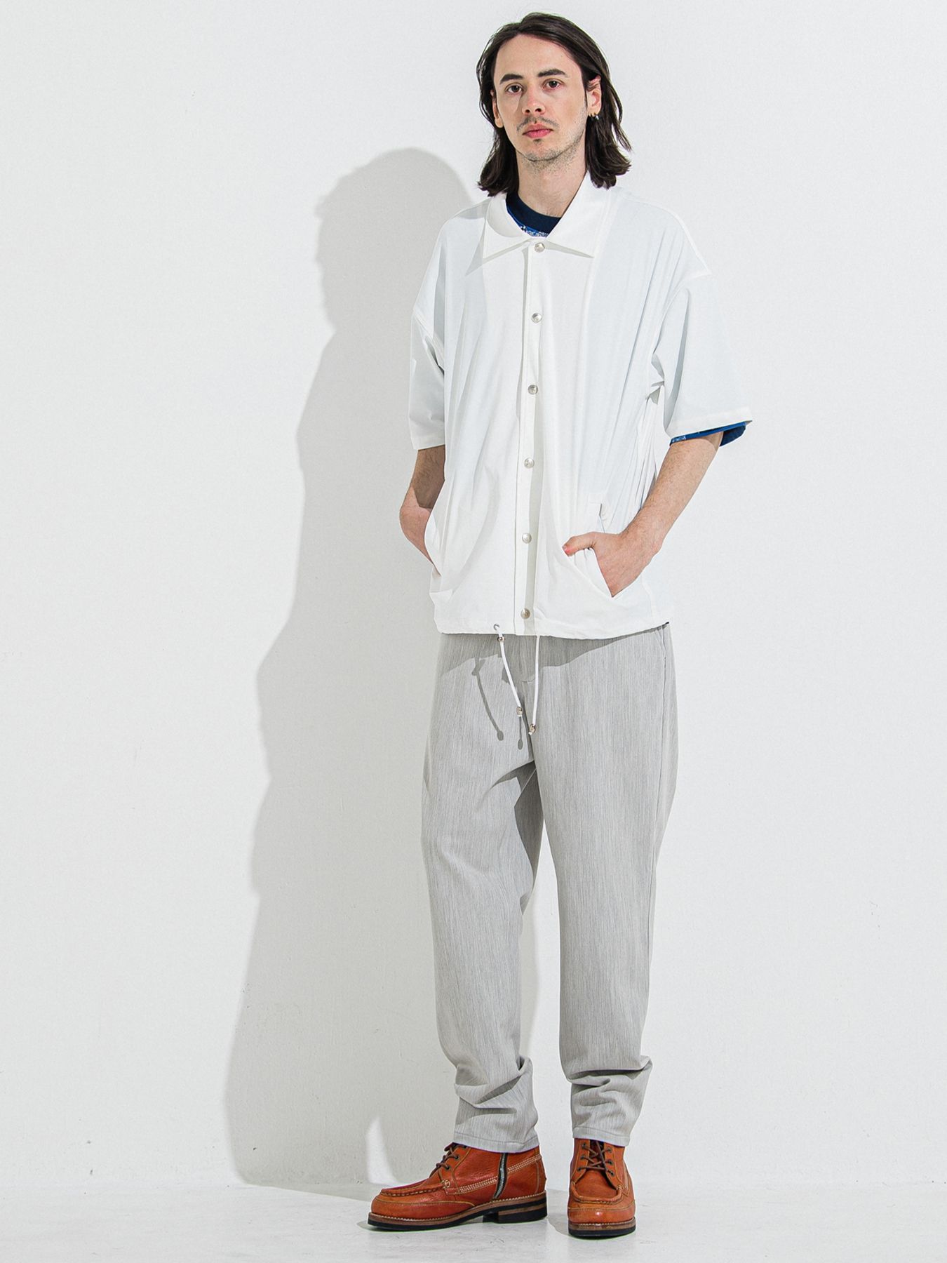 【予約品 】PAT WIDE EASY PANTS / パットワイドイージーパンツ / グレー